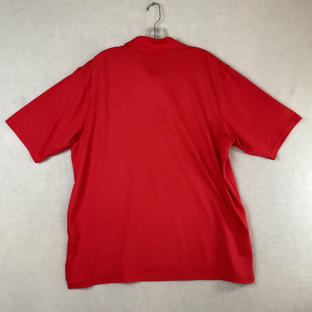 Under Armour Mens HeatGear Loose Fit Short Sleeve Polo Shirt Red Large 541030 - Picture 4 of 8